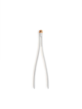 Щипцы кухонные универсальные 32x2,5x8см DE'NASTIA Силвуд светло-серый силикон/бук 000000000001227994