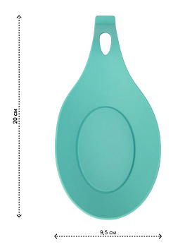 Подставка под ложку 20х9,5см в ассортименте силикон 000000000001227892