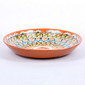 Блюдо(ляган) 25см ROSHIDON CERAMIK рисунок мехроб оранжевый керамика UZ334/UZ418 000000000001211853