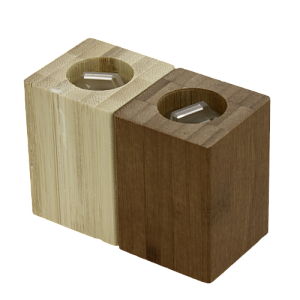 Набор для специй №6 2шт (солонка+перечница на магнитах) КАТУНЬ бамбук КТ-СЦ-06 000000000001203420