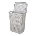 Корзина для белья 50л 42х31х56см ECONOVA светло-серый пластик 000000000001223410