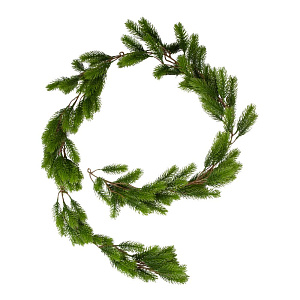 Гирлянда 180 см хвойная для декора литая 000000000001225520