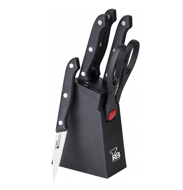 Набор ножей 6 предметов в пластиковой подставке Renberg RB-8811 000000000001187390