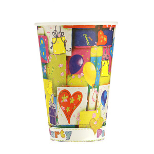 Набор одноразовых стаканов Пати Микс Pap Star, 200мл, 10 шт. 000000000001142471