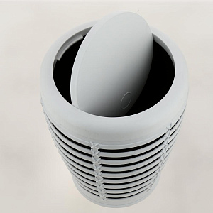 Урна с крышкой PALM коричневый пластик PRIMANOVA M-E21-01-10 000000000001201697