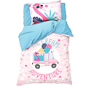 Комплект постельного белья "Этель" 1,5сп Pink dreams 143х215см, 150х214см, 50х70см-1шт, 100% хлопок, бязь 4702802 000000000001200166
