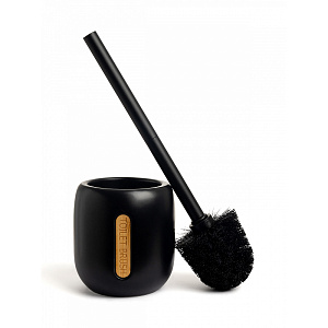 Щетка для унитаза 11x10,5x35,5см DE'NASTIA BAMBOO черный керамика 000000000001225140