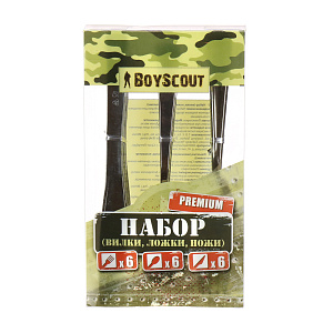 Набор столовых приборов Premium Boyscout, пластик, 18 шт. 000000000001141569