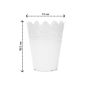Кашпо Ажур 18,5х14см белый пластик 000000000001222053