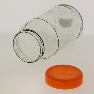 Банка для хранения 1350 мл оранжевая крышка 126-13102 000000000001182819