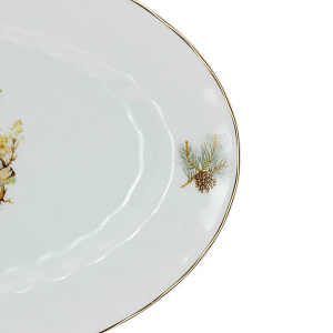 Овальное блюдо Охота Porcelaine Czech Gold Hand s.r.o., 32 см 000000000001136118