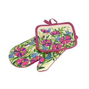 Набор прихватка и рукавица Калифорния Мультидом, хлопок, 2 предмета 000000000001126855