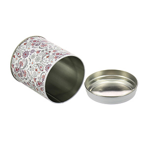 Банка для сыпучих продуктов 800мл НОВЫЙ АРГУМЕНТ Бута белая жестяная 000000000001102869