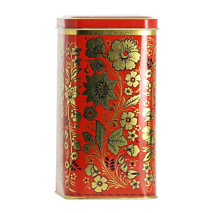 Жестяная банка Хохлома Цветы 000000000001102856