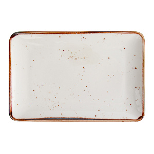 Блюдо прямоугольное 30см TULU PORSELEN ORGANİK Reactive milky фарфор 000000000001216250