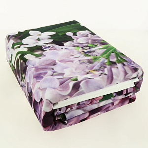 Комплект постельного белья Семейный LUCKY Сирень пододеяльник215х145см-2шт простынь220х240см наволочки70х70см-2шт сиреневый поплин 100%хлопок 000000000001208104