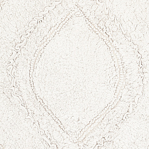 Коврик универсальный 50x60см DE'NASTIA рюши белый хлопок 100% 000000000001219586