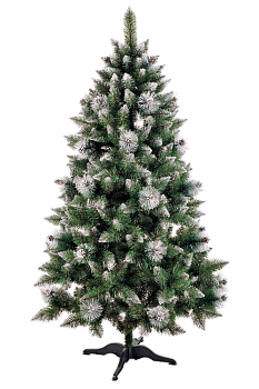 Ель искусственная 160см БИФОРЕС Люкс серебро ПВХ 000000000001214436