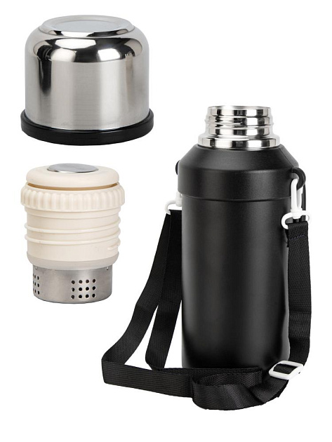 Термос 1,2л ST с фильтром двойные ручки в ассортименте нержавеющая сталь 000000000001229295