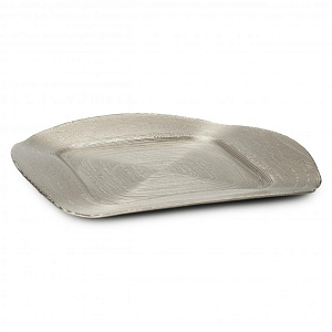 Блюдо сервировочное 32-33см GLASSCOM SQUARE champagne стекло 000000000001213158