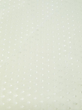 Штора для ванной 180х180см LUCKY ДАЙМОНД с кольцами молочный полиэстер 000000000001228458