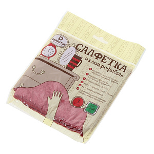 Салфетка универсальная DE'NASTIA 30х30см микрофибра T977006 000000000001124744