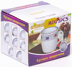 Кружка заварочная фарфор 350мл подарочная упаковка Аврора Дана Guterwahl 113-19067 000000000001200587