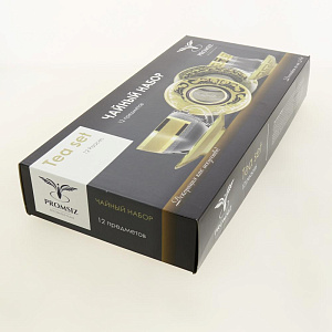 Набор чайный 12 предметов ПРОМСИЗ Люкс (кружка-6шт + блюдце-6шт) стекло 000000000001207844