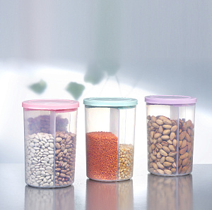 Контейнер для хранения продуктов 3-х секционный 750мл FACKELMANN пластик 000000000001196019