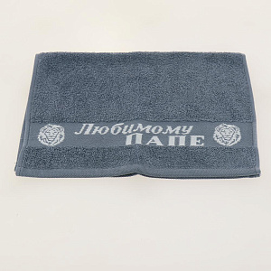 Полотенце махр. 33х50 Папе Серо-Голубой 100%хл,пл380г 000000000001183609