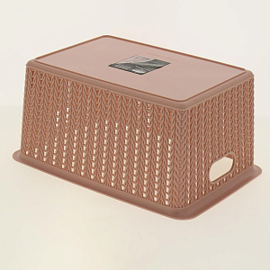 Корзина для хранения 28х19,5х14см ПОСУДА ЦЕНТР розовый 000000000001177292