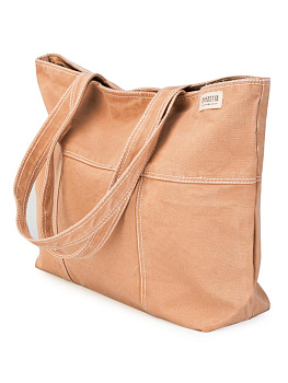 Сумка 36х47х11 DE'NASTIA Stitch as a style tote махагон хлопок 000000000001225556