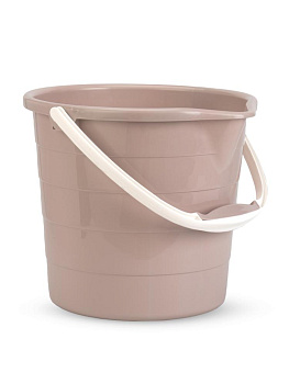 Ведро 10л без крышки со сливным носиком пудра полиэтилен 000000000001227328