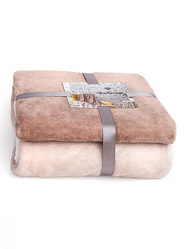 Плед 200x220см LUCKY Градиент бежевый полиэстер 000000000001200000