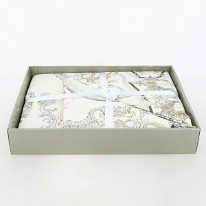 Комплект постельного белья 2-спальный LUCKY Калейдоскоп white 70х70 пододеяльник 175х215см простынь 200х220см наволочки 70х70см-2шт поплин 100% хлопок 000000000001212749