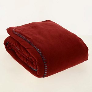 Плед LUCKY Квадро 150х200см 100%полиэстер кирпично-красныйT040119 000000000001190475