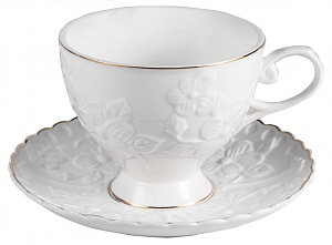 Набор чайный 12 предметов (чашка 220мл-6шт/блюдце-6шт) BALSFORD ГАЛИЯ подарочная упаковка фарфор 000000000001195506