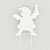 Декоративное украшение Санта/Снеговик 11,5х7,5см MANDARIN железо окрашенное 000000000001209314