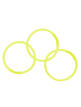 Светящийся браслет Желтый одинарный браслет, с химическим источником света (полипропилен, стеклянная капсула с люмисцентной жидкость 000000000001191266