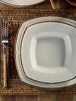 Салатник 15см DE'NASTIA DONNA молочный фарфор 000000000001209934