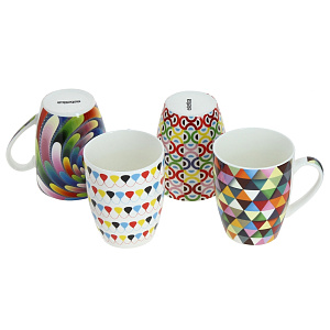 Набор кружек Фантазия Estetica, 360мл, 4 шт. 000000000001118375