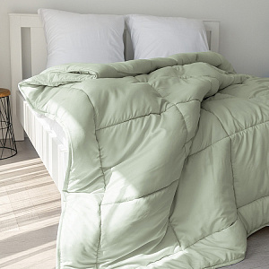 Одеяло-покрывало 2-спальное 170x205см DE'NASTIA мятный полиэстер 000000000001219112