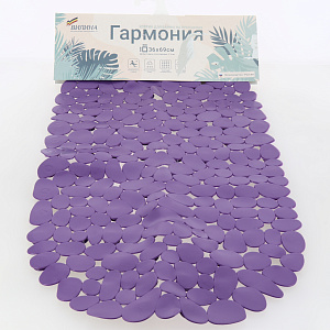 Коврик для ванны 36х69см ВИЛИНА Гармония. Относится к категории SPA-ковриков для ванной комнаты. Обладает противоскользящим эффектом. Литой ПВХ 000000000001210995