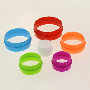 Набор форм кулинарных Круг 6шт. D5~10см  MS8-84.Диаметры 5cм, 6cм, 7cм, 8cм, 9cм, 10cм, высота 3,5 см.Изготовлено из пластмассы (п 000000000001190112