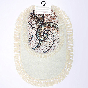 Набор ковриков 2шт (60х100см, 50х60см) ALAS EV TEKSTIL овальные полиэстер 000000000001212095