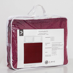 Покрывало Этель "Ренессанс" Вишневый сад 240х210±5см, пл.300г/м2, бархат, 100% полиэстер 4301628 000000000001200119