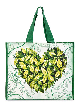 Сумка шоппер 40х32х21см сердце полипропилен 000000000001227595