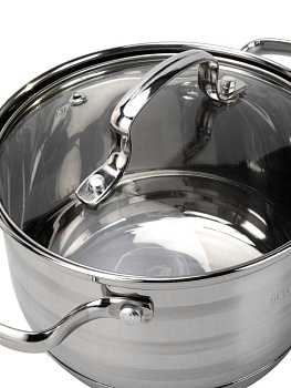 Набор кастрюль 3шт (1,15л/1,8л/2,6л) нержавеющая сталь 000000000001228974