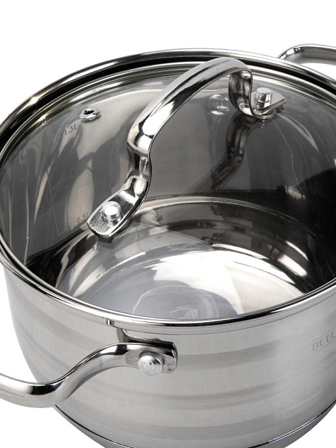 Набор кастрюль 3шт (1,15л/1,8л/2,6л) нержавеющая сталь 000000000001228974