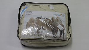 Одеяло 2-спальное 172х205см ВАРИАНТ-Н тик полиэстер верблюжья шерсть 000000000001098849